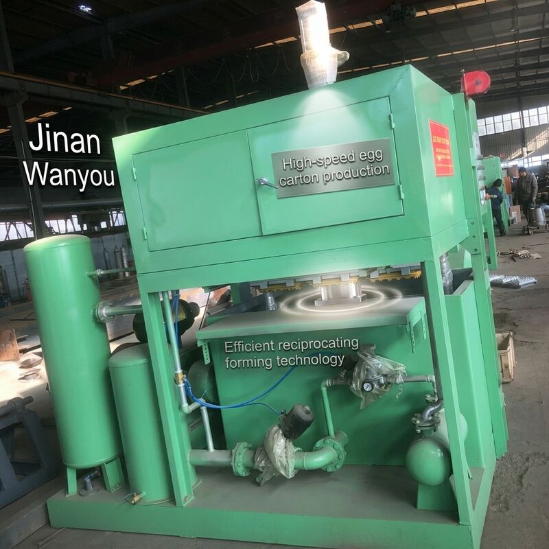 التلقائي 40KW Small1000pcs في الساعة آلة صينية البيض الورقية خط إنتاج EggTray لصنع صواني البيض كرتونة البيض صواني الأحذية صواني التفاح PLC التي تسيطر عليها
