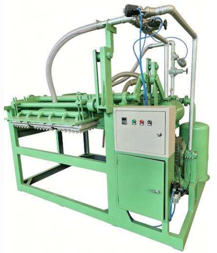 PLC التحكم في السعة الصغيرة 700-1000pcs لكل ساعة آلة سعة البيض لصنع سلة البيض